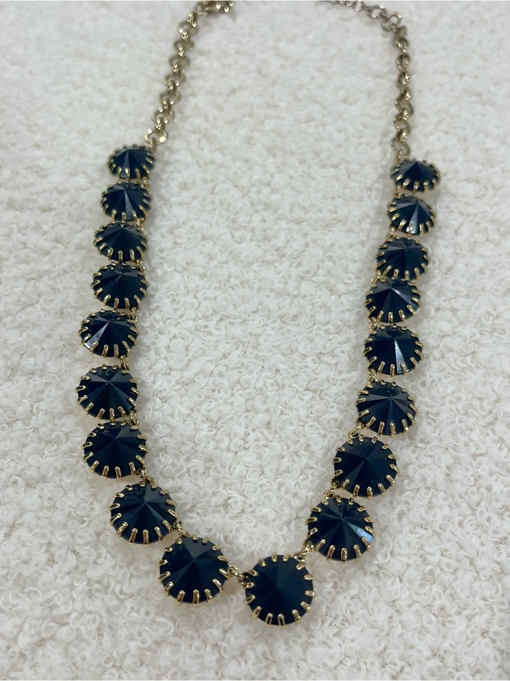J. Crew Venus Flytrap Blue Rivoli Necklace